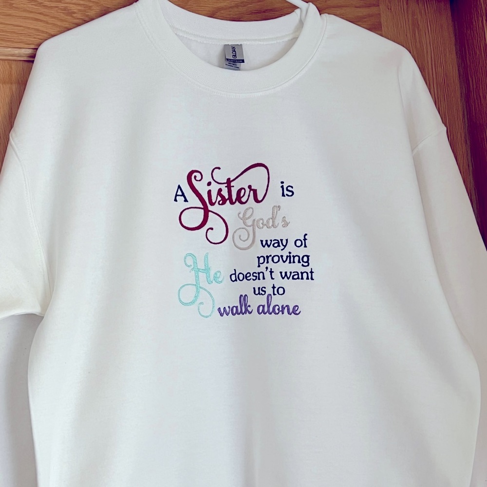 ***SALE***  NWOT - Embroidered Crewneck Sweatshirt